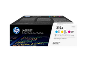 HP 312A / CF440AM Toner Sparset cyan, magenta, gelb (3 Stück)