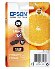 Epson 33 / T3341 / C13T33414012 / C13T33414022 Tinte photo schwarz