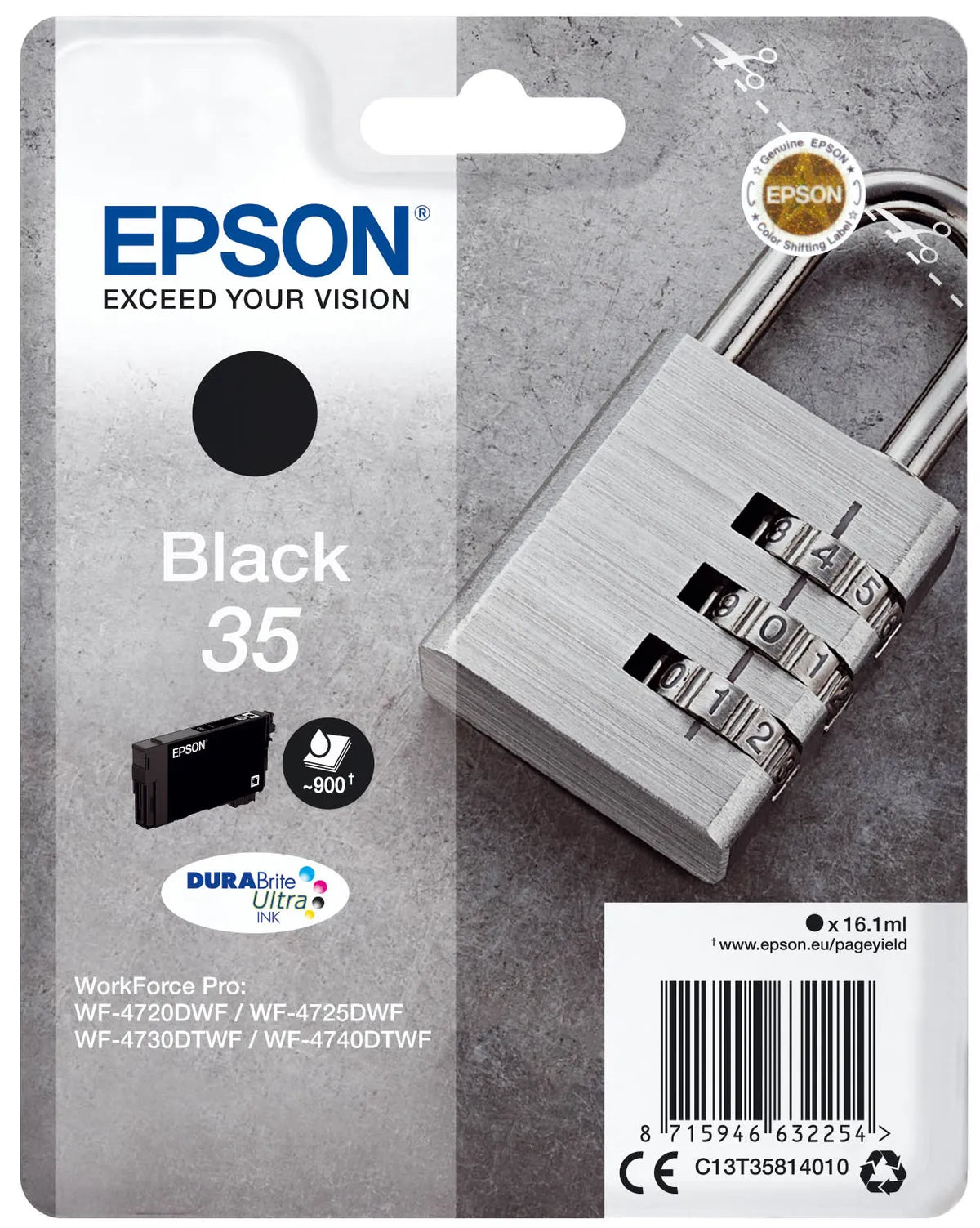 Epson 35 / T3581 / C13T35814010 Tinte schwarz