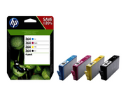 HP 364 / N9J73AE Tinten Sparset schwarz, cyan, magenta, gelb (4 Stück)