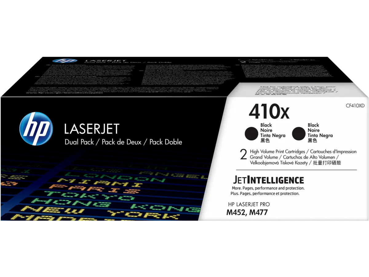 HP 410X / CF410XD Toner Doppelpack schwarz (2 Stück)