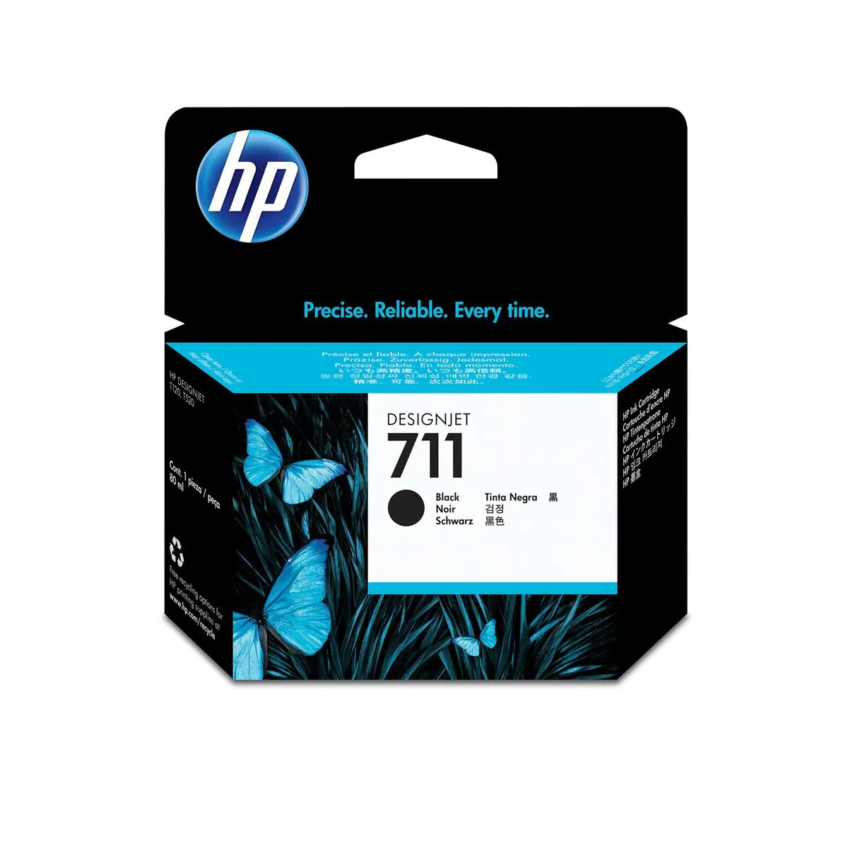 HP 711 / CZ133A Tinte schwarz