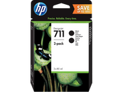 HP 711 / P2V31A Tinten Doppelpack schwarz (2 Stück)