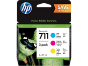 HP 711 / P2V32A Tinten Sparset cyan, magenta, gelb (3 Stück)