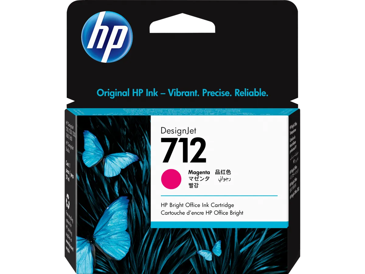 HP 712 / 3ED68A Tinte magenta