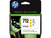 HP 712 / 3ED79A Tinten Sparset gelb (3 Stück)