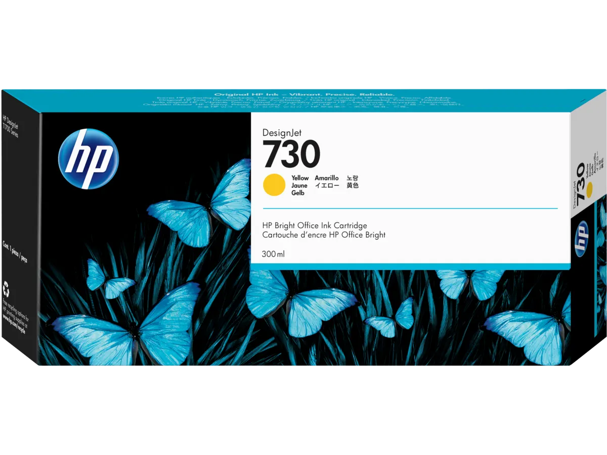HP 730 / P2V70A Tinte gelb