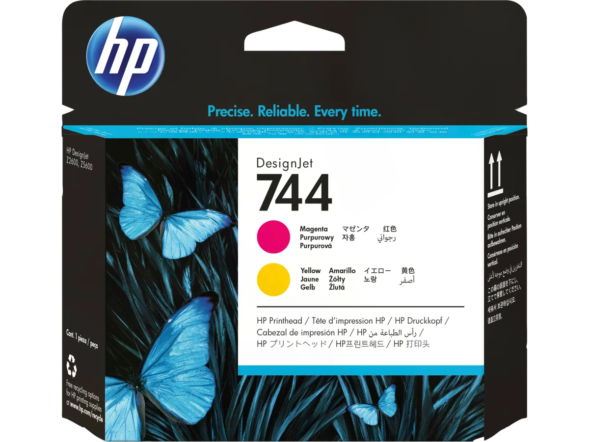 HP 744 / F9J87A Druckkopf magenta, gelb