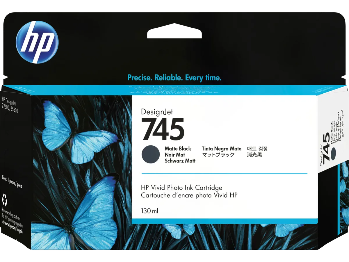 HP 745 / F9J99A Tinte matt schwarz