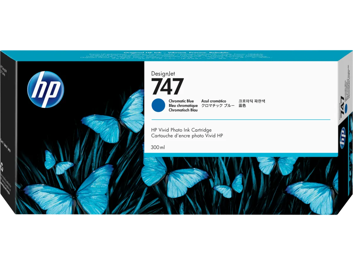 HP 747 / P2V85A Tinte blau