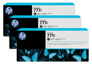 HP 771C / B6Y31A Tinten Sparset matt schwarz (3 Stück)