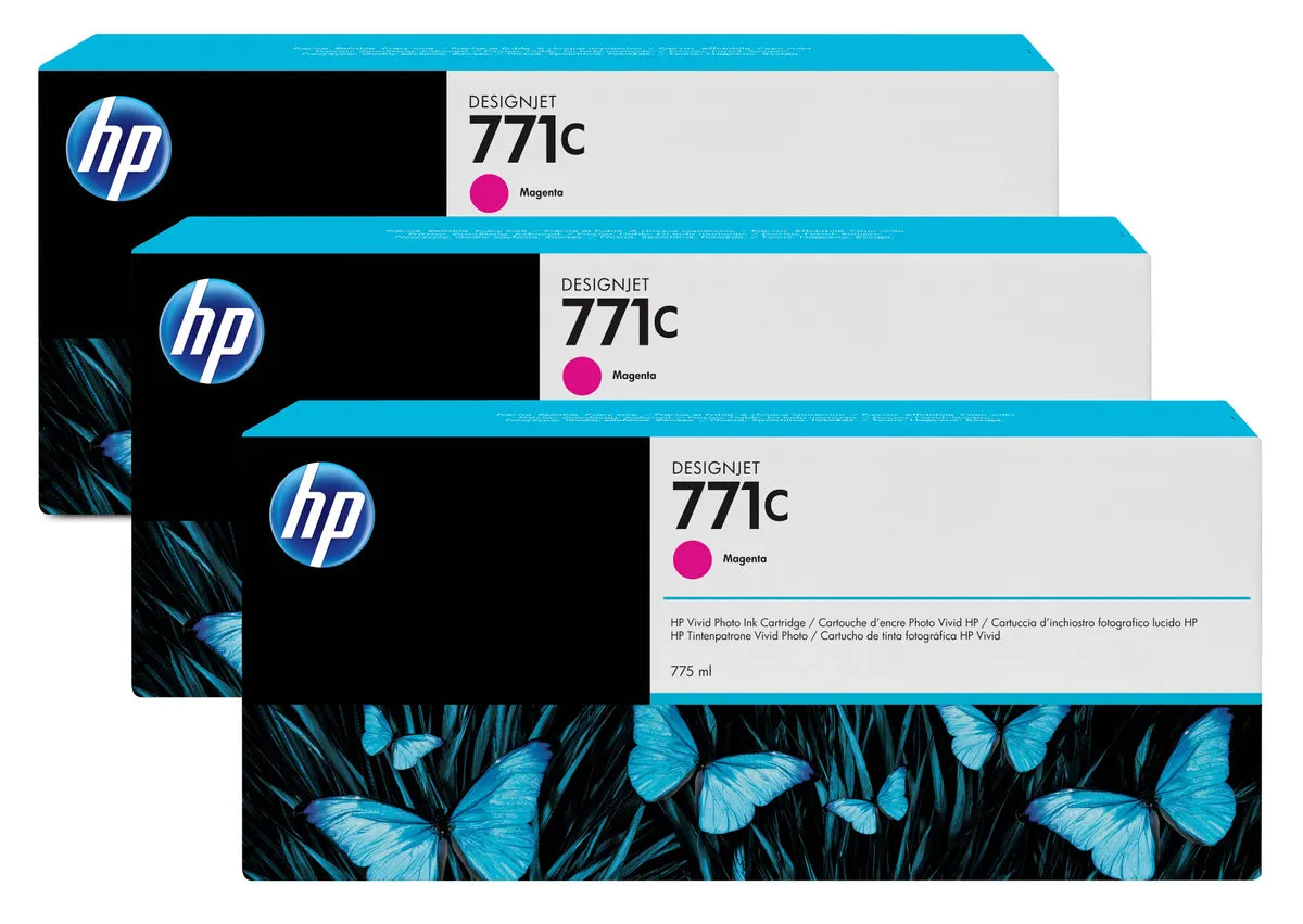 HP 771C / B6Y33A Tinten Sparset magenta (3 Stück)