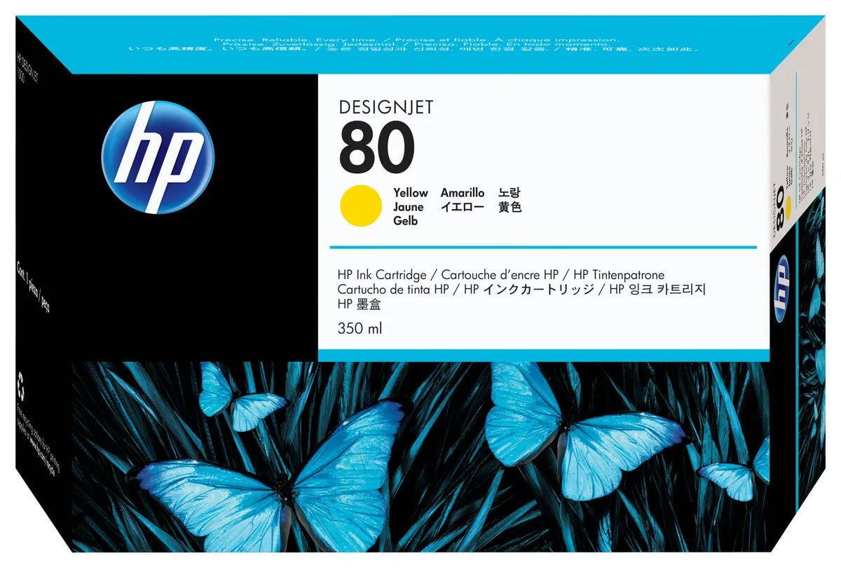 HP 80 / C4848A Tinte gelb
