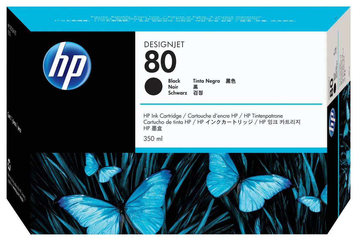 HP 80 / C4871A Tinte schwarz