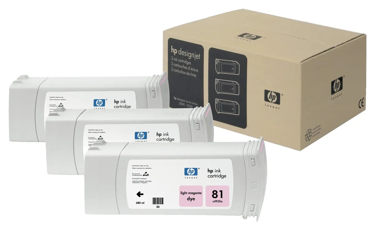 HP 81 / C5071A Tinten Sparset photo magenta (3 Stück)