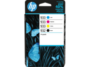 HP 932/933 / 6ZC71AE Tinten Sparset schwarz, cyan, magenta, gelb (4 Stück)