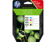 HP 934XL/935XL / X4E14AE Tinten Sparset schwarz, cyan, magenta, gelb (4 Stück)