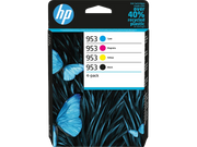 HP 953 / 6ZC69AE Tinten Sparset schwarz, cyan, magenta, gelb (4 Stück)