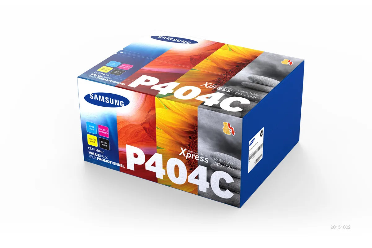 Samsung CLT-P404C / SU365A Toner Sparset schwarz, cyan, magenta, gelb (4 Stück)