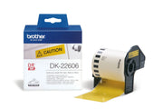 Brother DK-22606 Etiketten schwarz auf gelb (62mm x 15,24m)