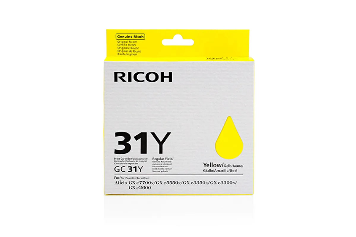 Ricoh GC-31 Y / 405691 / RHGC31Y Tinte gelb