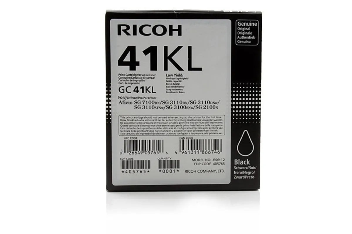 Ricoh GC-41 KL / 405765 Tinte schwarz