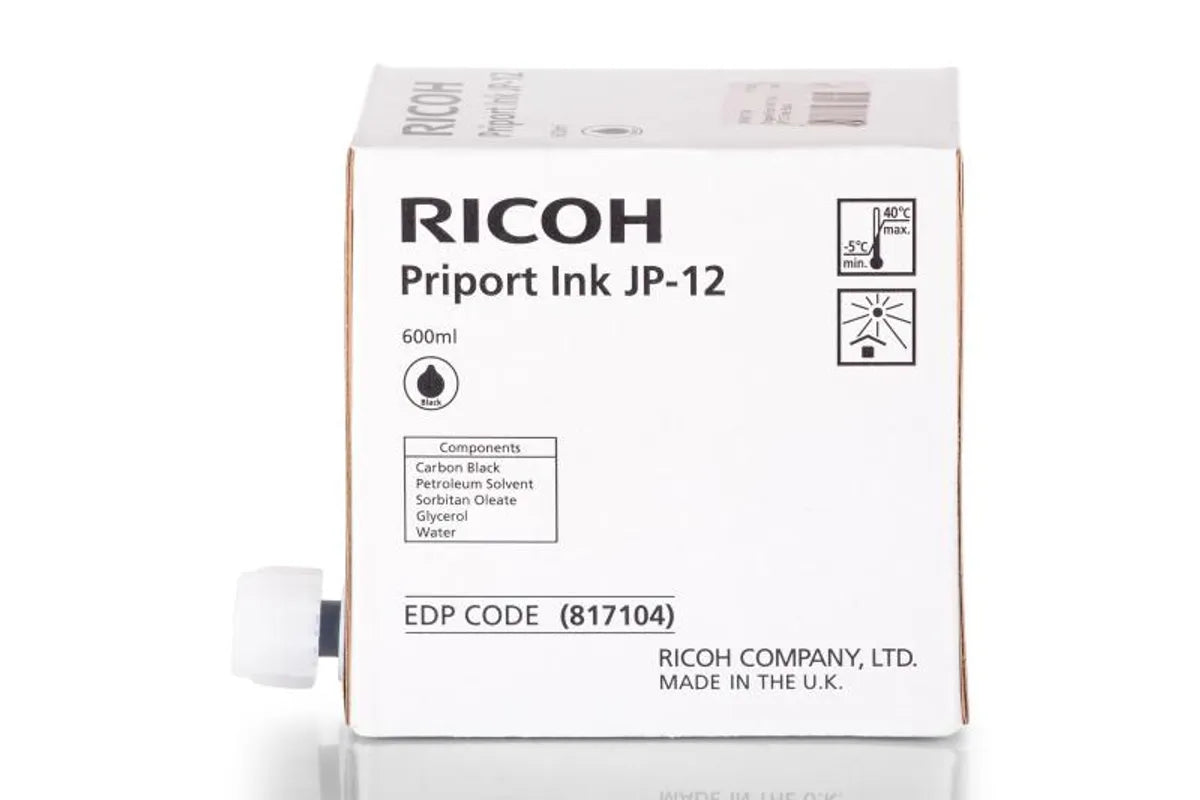 Ricoh JP-12 / 817104 Tinten Sparset schwarz (5 Stück)