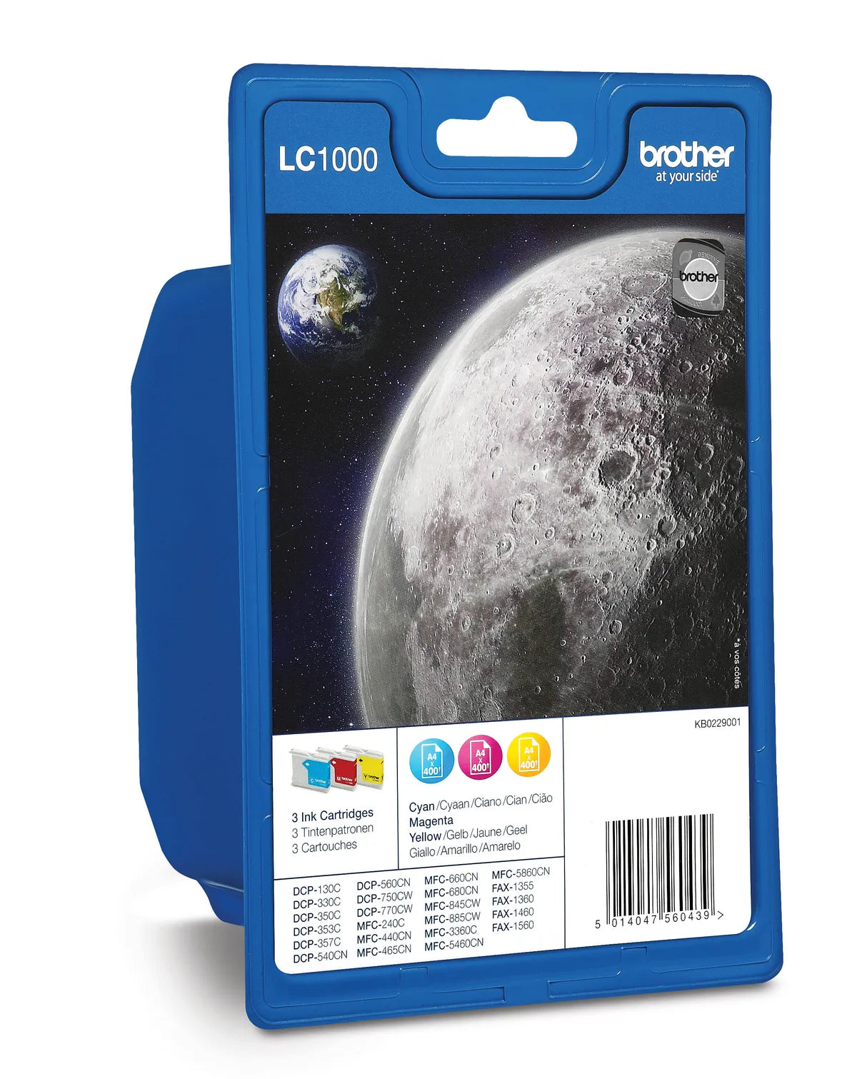 Brother LC-1000RBWBP / LC-1000RBWBPDR Tinten Sparset cyan, magenta, gelb (3 Stück)