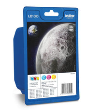 Brother LC-1000RBWBP / LC-1000RBWBPDR Tinten Sparset cyan, magenta, gelb (3 Stück)