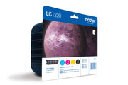 Brother LC-1220VALBP / LC-1220VALBPDR Tinten Sparset schwarz, cyan, magenta, gelb (4 Stück)