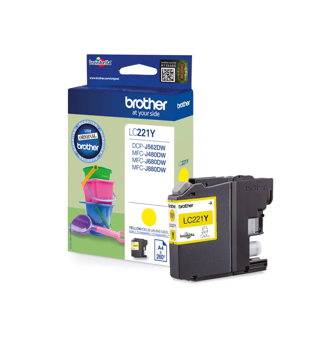 Brother LC-221Y / LC-221YBP Tinte gelb