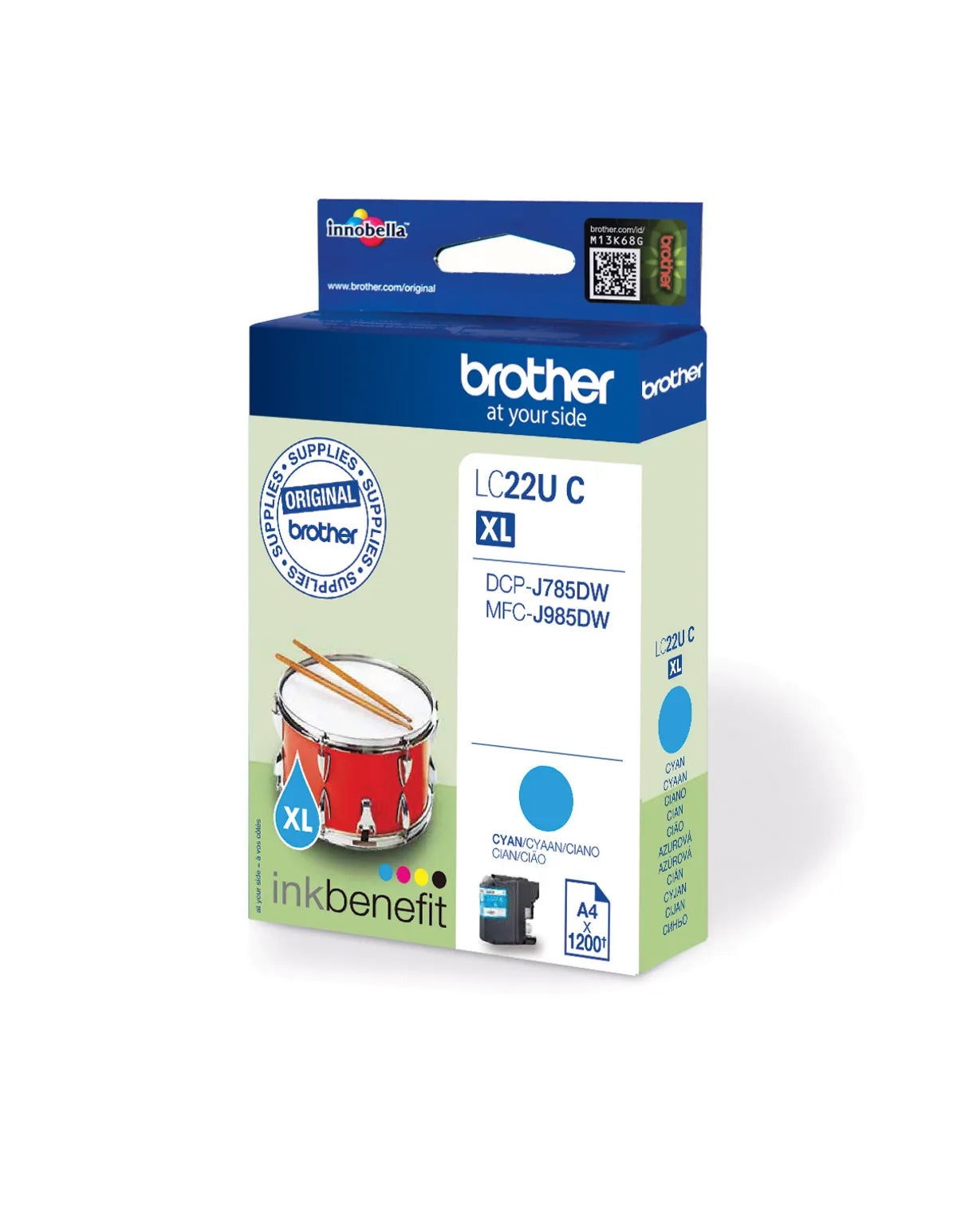 Brother LC-22UC / LC-22UCBP Tinte cyan