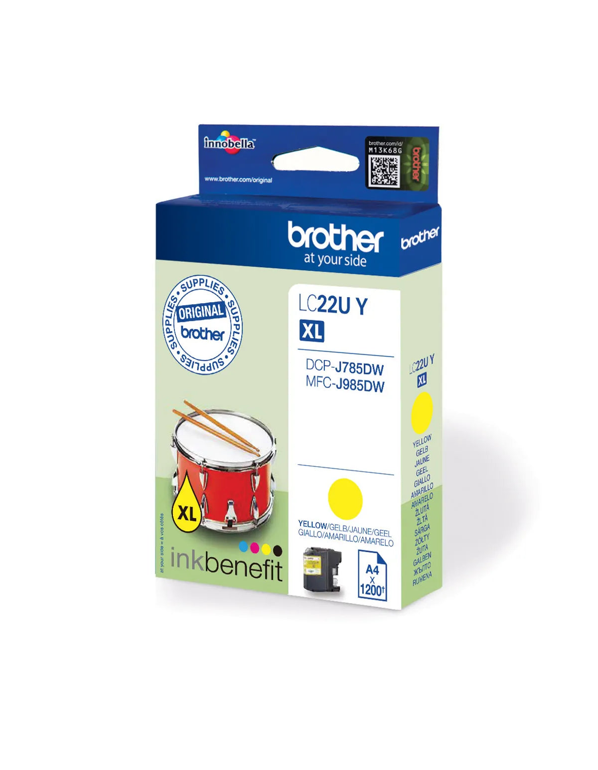 Brother LC-22UY / LC-22UYBP Tinte gelb