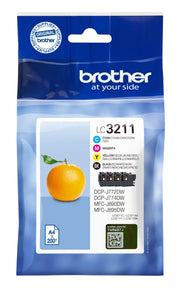 Brother LC-3211VAL / LC-3211VALDR Tinten Sparset schwarz, cyan, magenta, gelb (4 Stück)