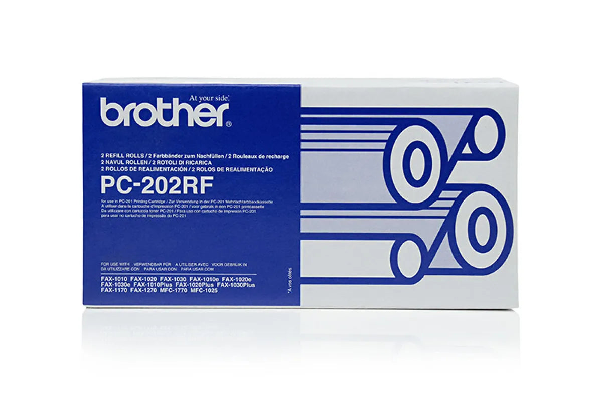 Brother PC-202RF Thermo-Transfer-Rolle Doppelpack schwarz (2 Stück)