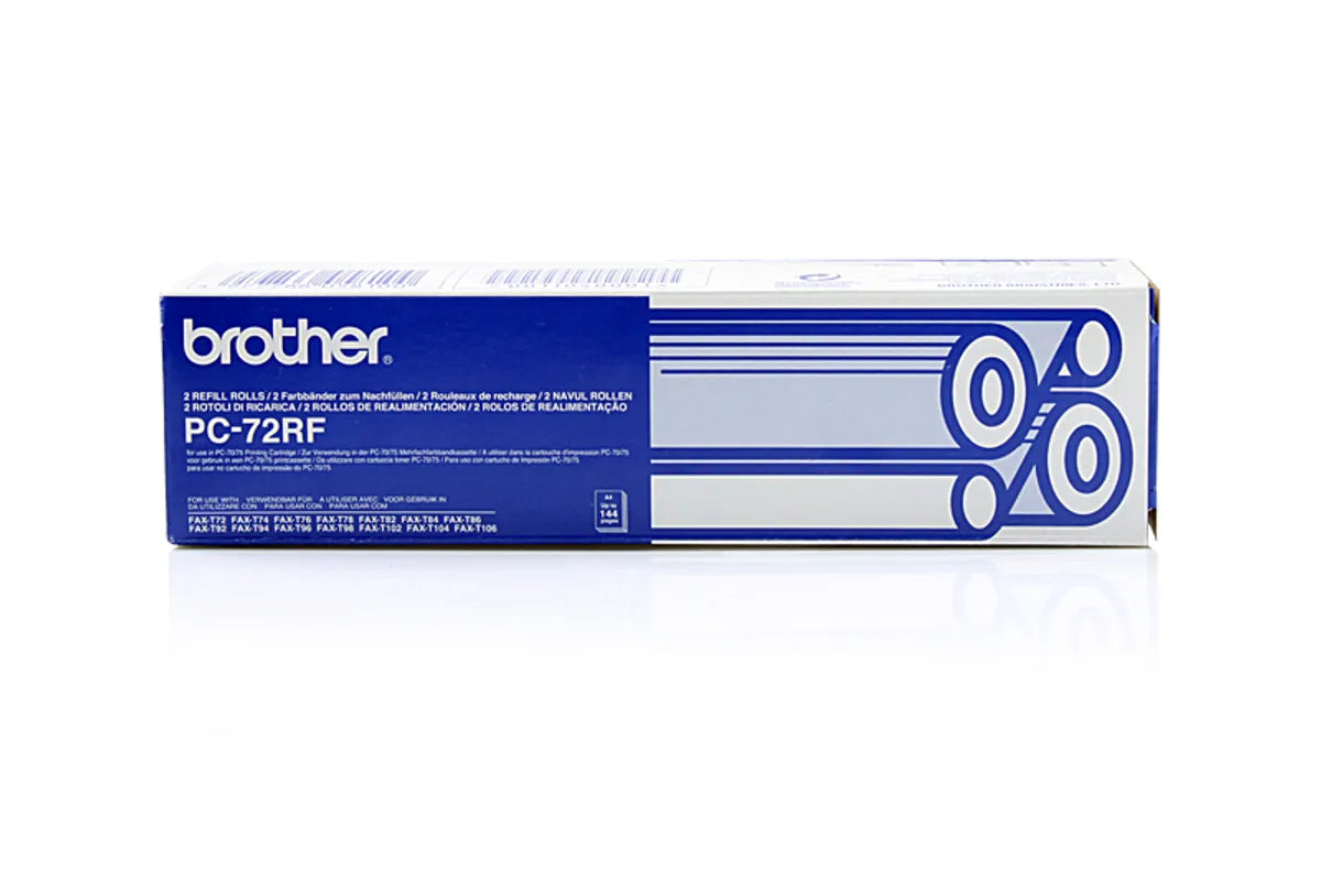 Brother PC-72RF / 27720 Thermo-Transfer-Rolle Doppelpack schwarz (2 Stück)