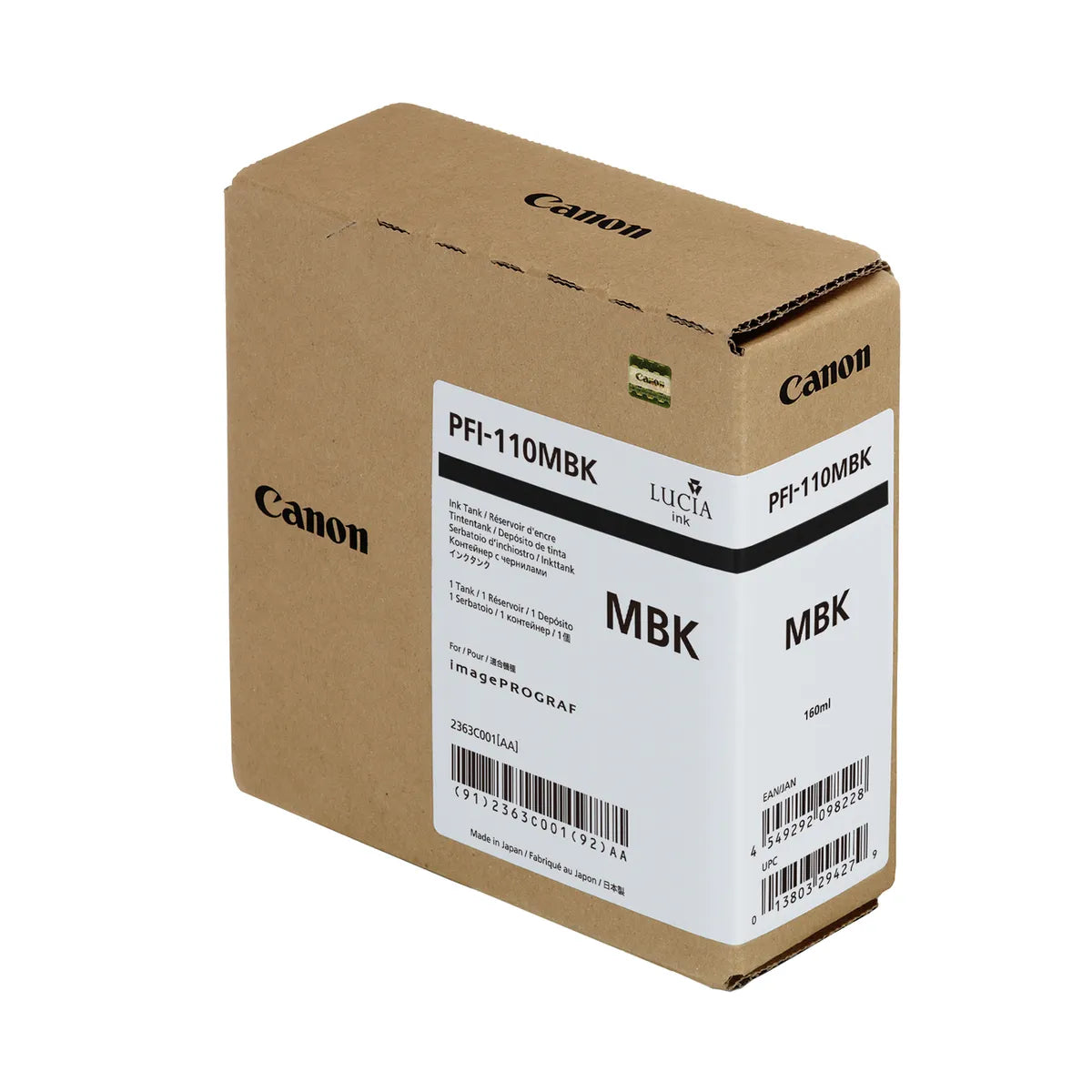 Canon PFI-110 MBK / 2363C001 Tinte matt schwarz