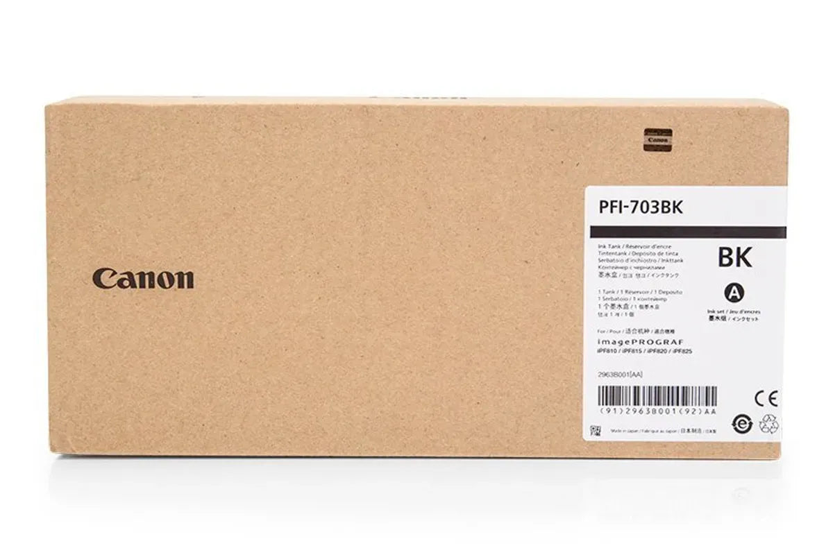 Canon PFI-703 BK / 2963B003 Tinten Sparset schwarz (3 Stück)