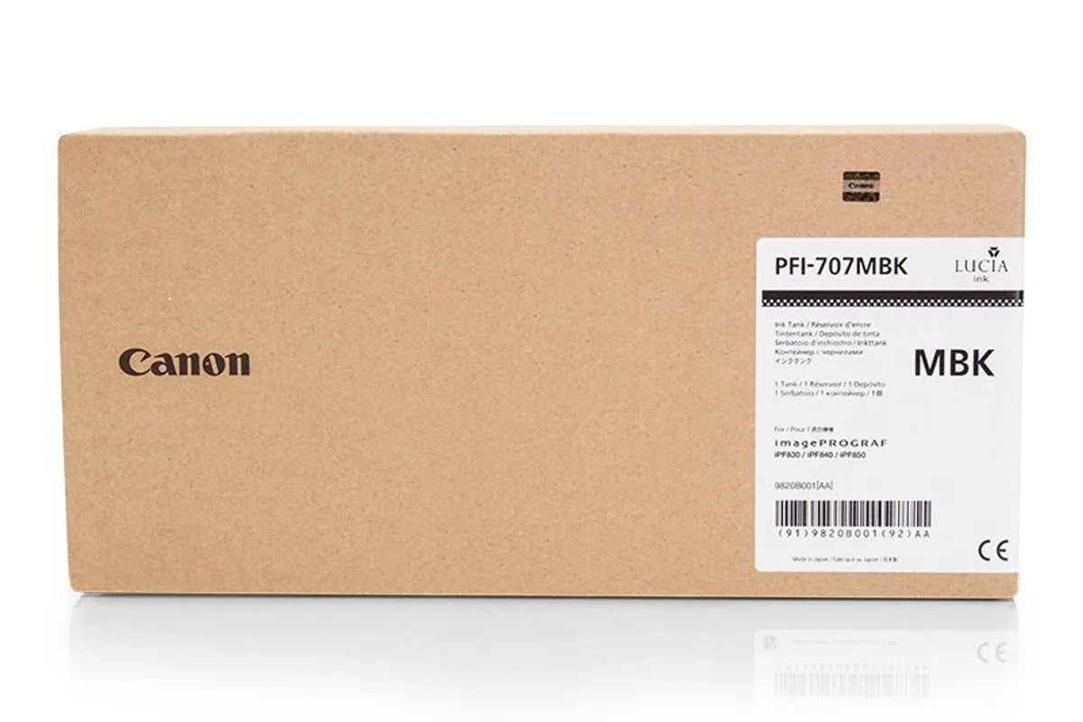 Canon PFI-707 MBK / 9820B001 Tinte matt schwarz