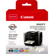 Canon PGI-2500BKCMY / 9290B004 / 9290B005 Tinten Sparset schwarz, cyan, magenta, gelb (4 Stück)