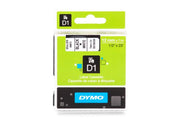 Dymo S0720530 / 45013 Etiketten schwarz auf weiß (12mm x 7m)