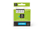Dymo S0720920 / 53710 Etiketten schwarz auf transparent (24mm x 7m)