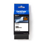 Brother STE-161 Schablonenband weiß auf transparent (36mm x 3m)