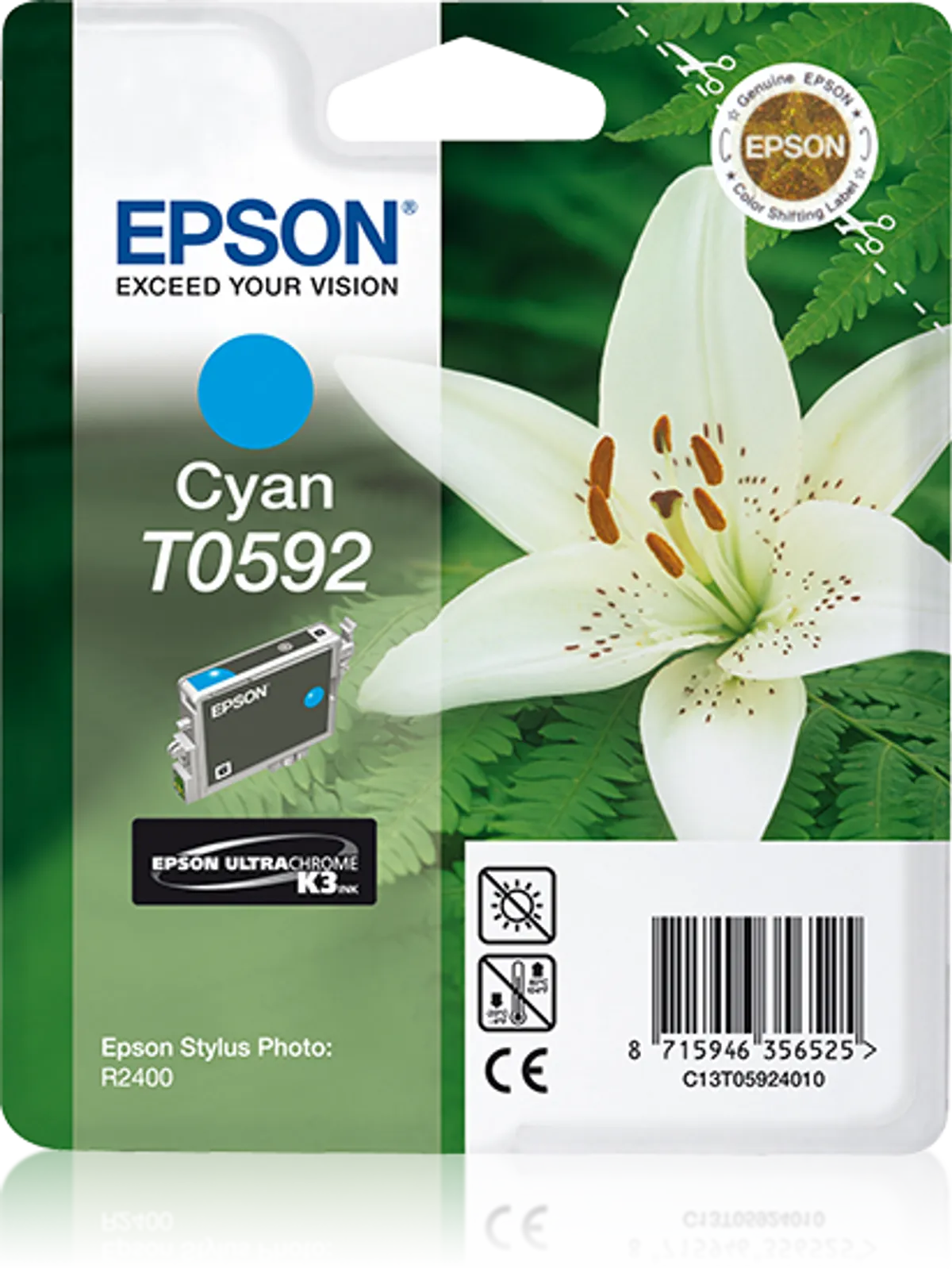 Epson T0592 / C13T05924010 Tinte cyan