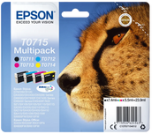 Epson T0715 / C13T07154012 / C13T07154022 / C13T07154511 Tinten Sparset schwarz, cyan, magenta, gelb (4 Stück)
