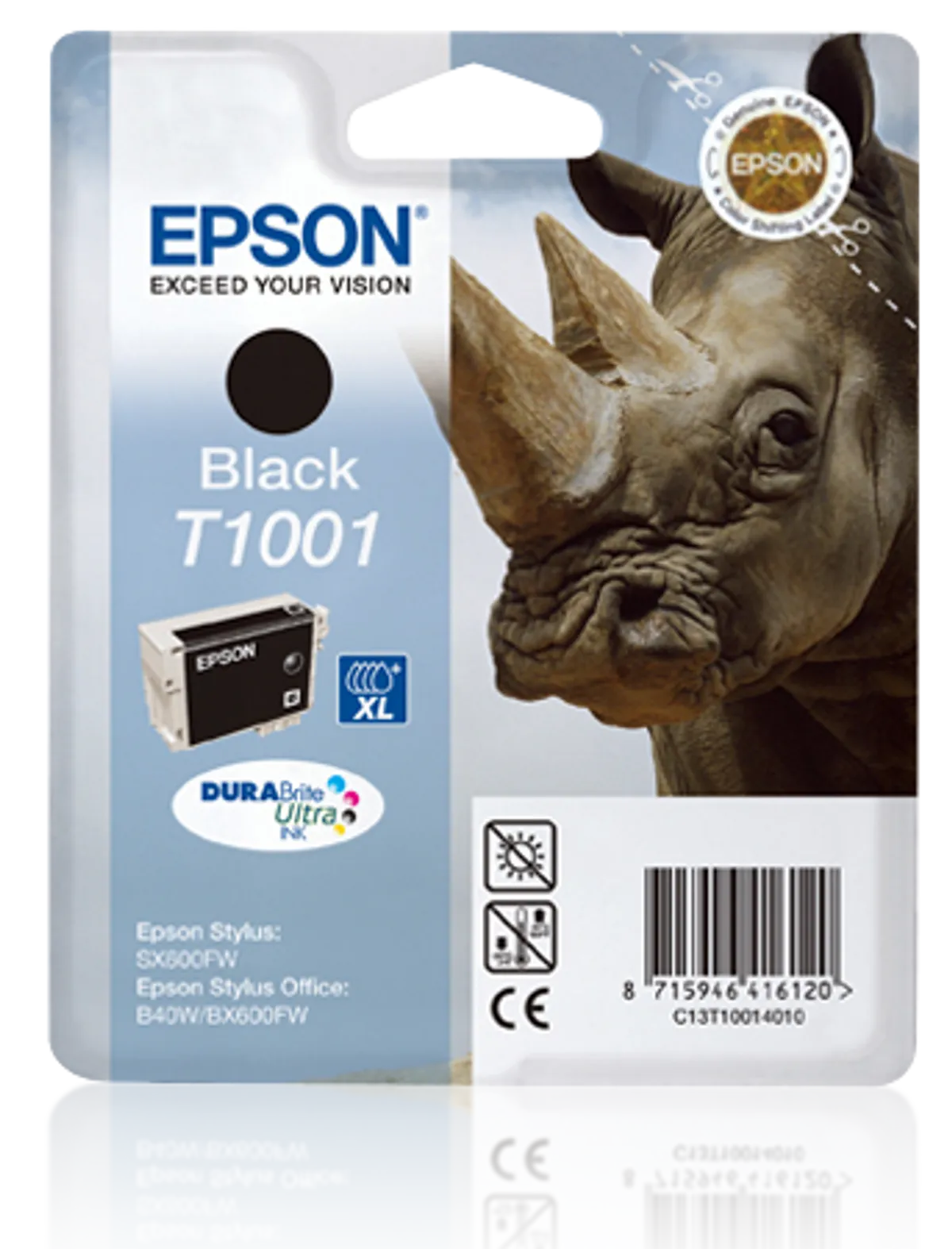 Epson T1001 / C13T10014010 / C13T10014020 Tinte schwarz
