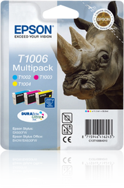 Epson T1006 / C13T10064010 / C13T10064020 Tinten Sparset cyan, magenta, gelb (3 Stück)