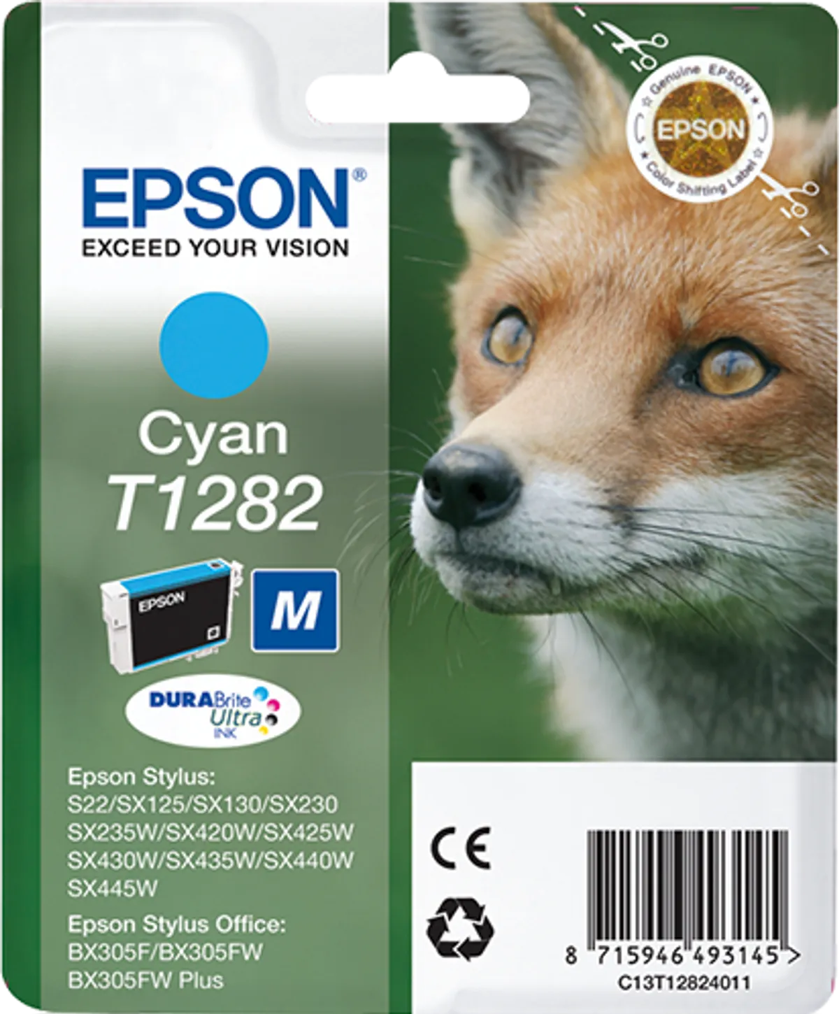 Epson T1282 / C13T12824012 / C13T12824022 Tinte cyan