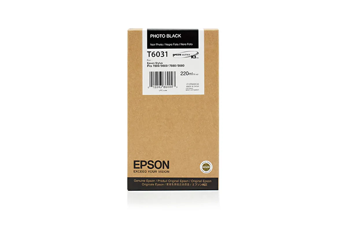 Epson T6031 / C13T603100 Tinte photo schwarz