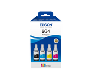 Epson T6646 / C13T664640 Tinten Sparset schwarz, cyan, magenta, gelb (4 Stück)